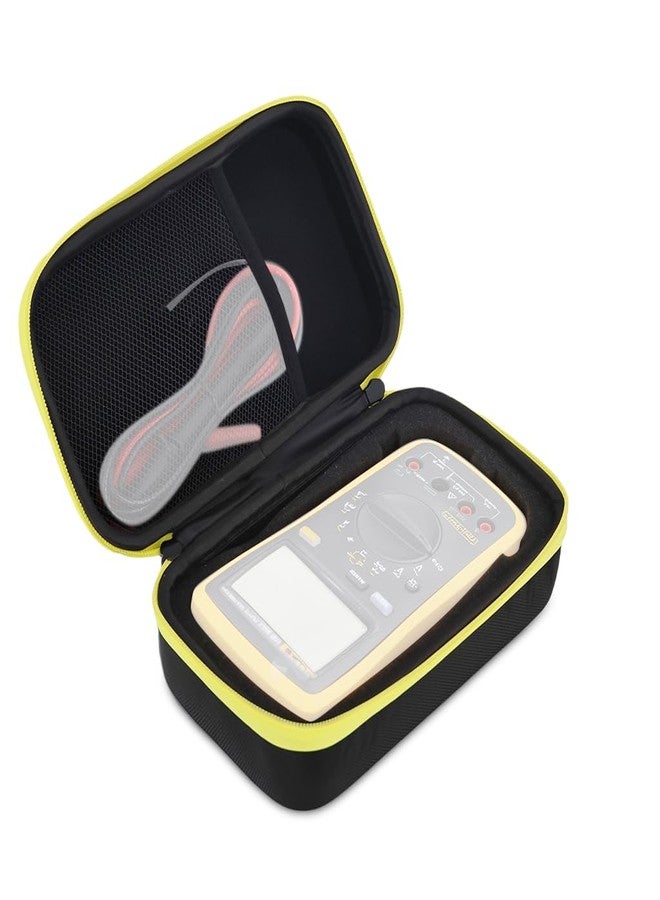 Serplex حقيبة Serplex® الصلبة لجهاز القياس الرقمي المتعدد Fluke 101/F115C/F15B+/179C، حقيبة تخزين وحمل واقية مع جيب شبكي للملحقات وإطار إسفنجي، حقيبة تخزين صلبة مقاومة للماء من مادة EVA، 21.5 × 8 × 12 سم - Image 1